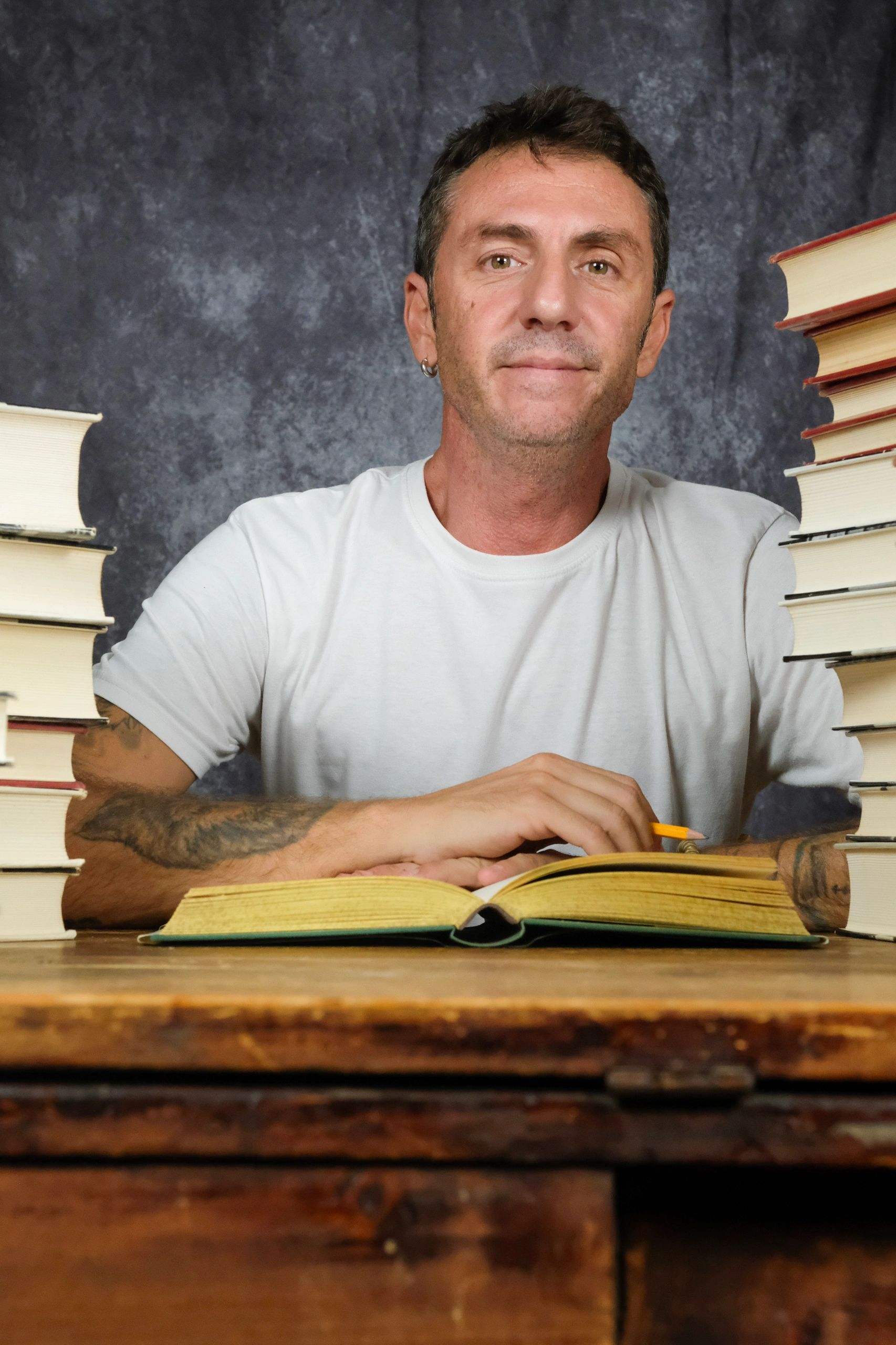 Portrait-style image representing author C.J. Griffiths